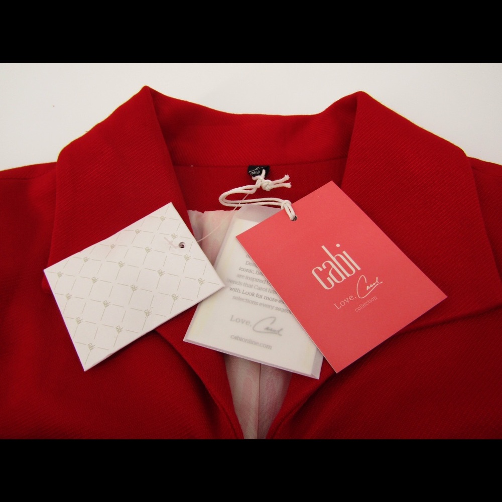 ๐ฅ 2 or more 50% off! Cabi red beau blazer NWT - Picture 6 of 8